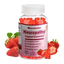 Sugar Free Neuropathy Support Gummies for Nerve – Enhanced Nerve Health, Regeneration, Cognitive Support with Vitamin B1, B6, B12, Magnesium, ALA, Turmeric, CoQ10 & More