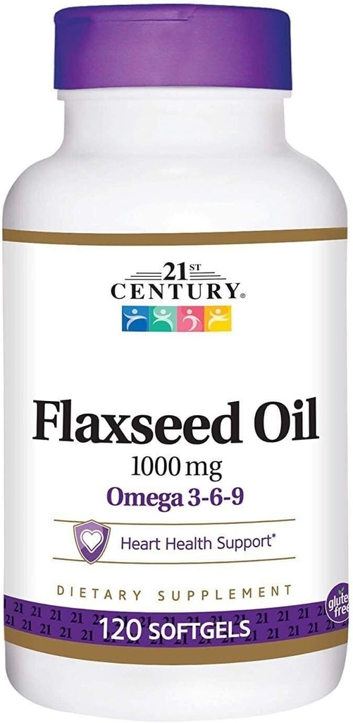 ikj Flaxseed Oil Omega 3-6-9 Dietary Supplement Softgels 1000mg 120 ct