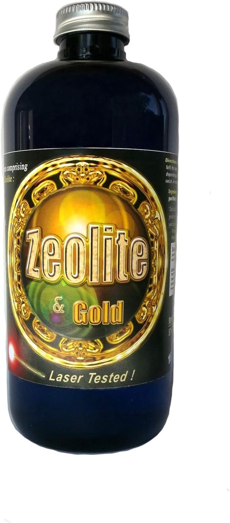 Liquid Zeolite by Silver MTN Minerals, Medical Purity, Most Bioavailable, Colloidally Suspended with Gold Nano Particles. 16 oz 200 ppm