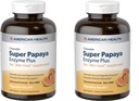 American Health Enzymes Chewable Super Papaya Enzyme Plus 360 Tablets (Pack of 2)