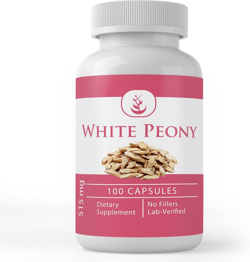 PURE ORIGINAL INGREDIENTS White Peony, (100 Capsules) Always Pure, No Additives Or Fillers, Lab Verified