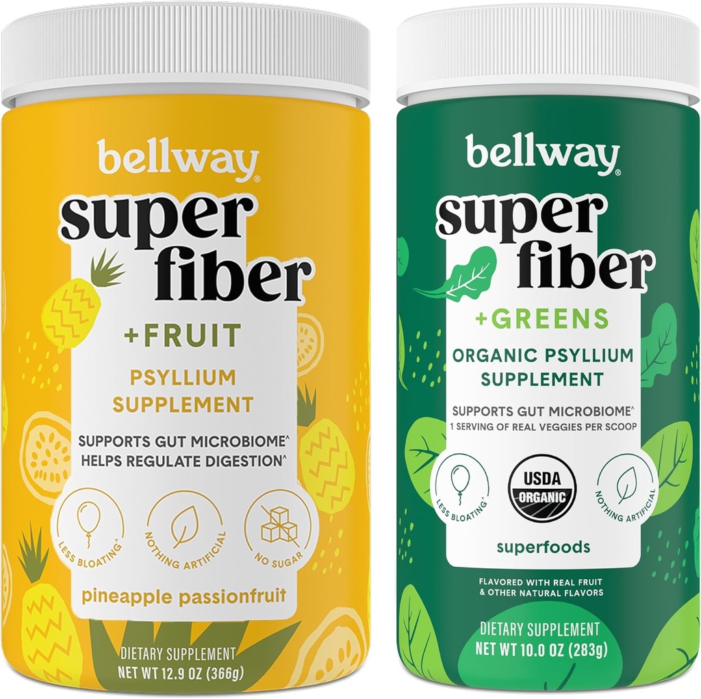 [BRSRA2QHOQFQACTH] Bellway Super Fiber Powder + Fruit, Pineapple Passion Fruit Super Fiber + Greens
