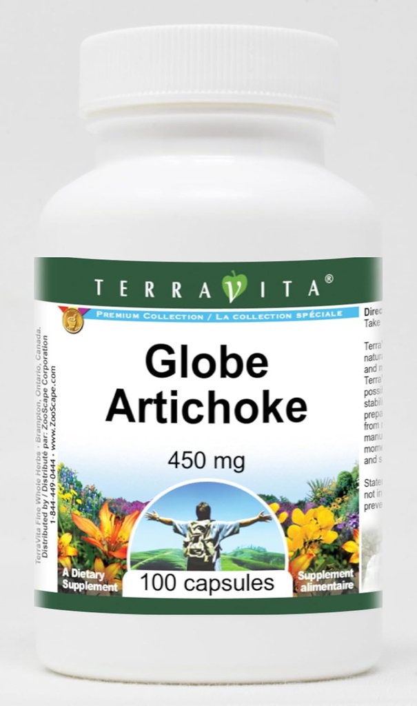 Globe Artichoke - 450 mg (100 Capsules, ZIN: 520262)