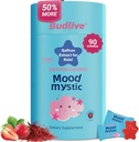 Saffron Gummies for Kids - Saffron Extract Supplements with GABA, Mood Munchies Calms Temper Tantrums, Supports Happy Mood & Cognition, Focus Calm Gummies for Kids 4+, Sugar Free Strawberry, 90 Counts