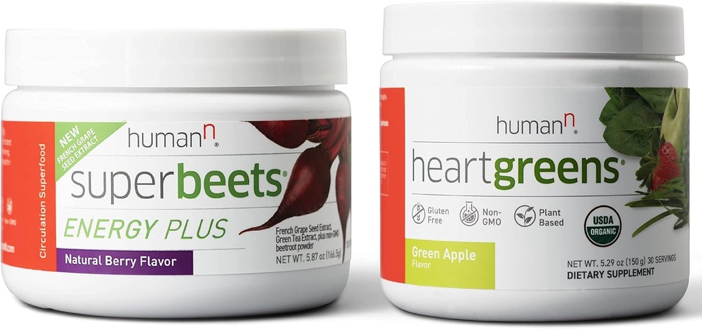 Humann SuperBeets Energy Plus & HeartGreens Powder