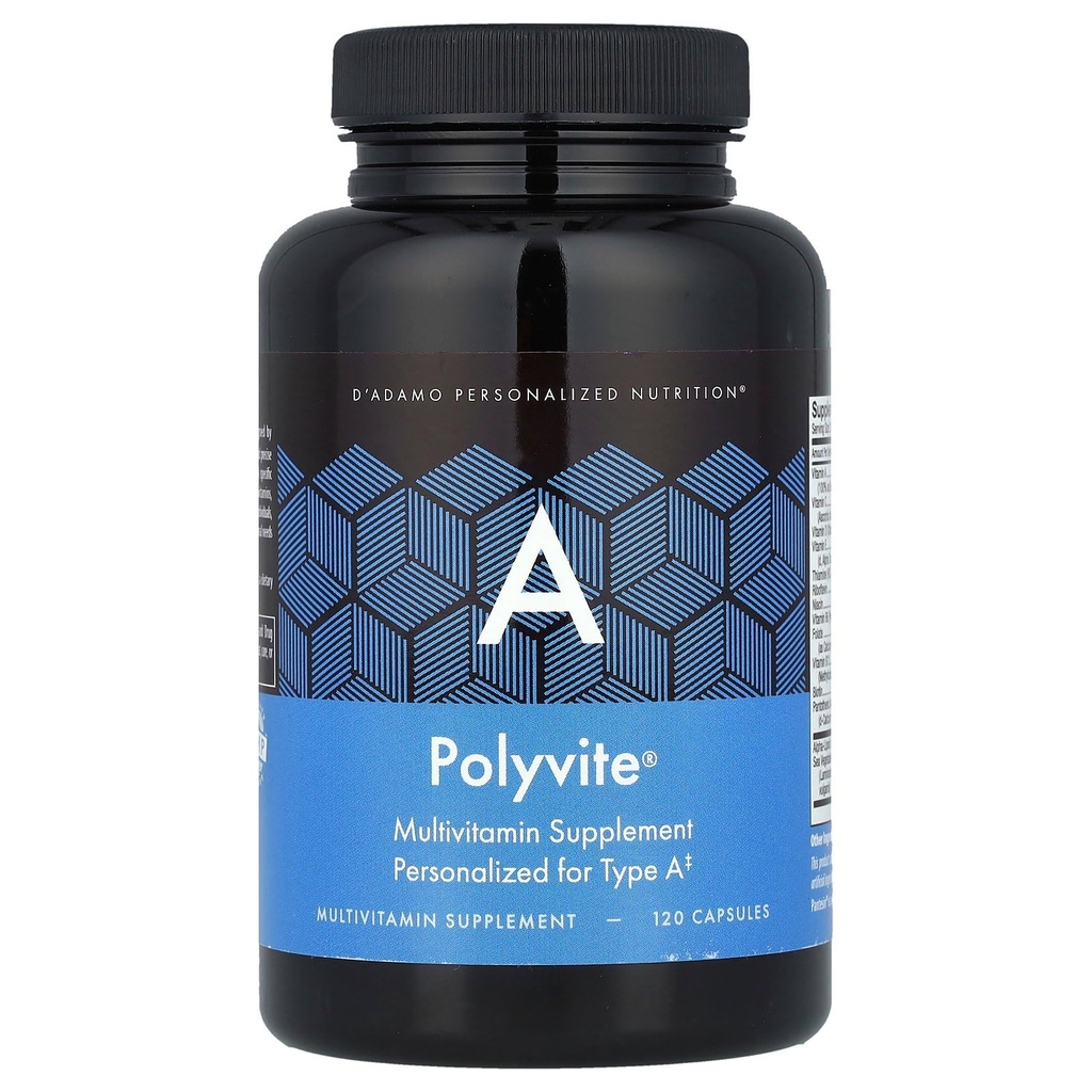 D'Adamo Personalized Nutrition Polyvite A, 120 Count