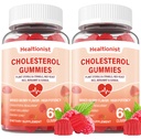 2 Packs Cholesterol Supplements with 2000 Mg Plant Sterols & Stanols, Citrus Bergamot, Red Yeast Rice, Lowering, Mixed Berry Flavor, 120 Counts