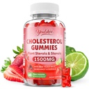 Cholesterol Supplements Gummies with Plant Sterols & Stanols, Guggul, Bergamot Orange, Red Yeast Rice, Sugar Free, Strawberry Flavor, 60 Count
