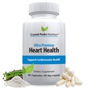 Ultra Premium Heart Support - Vitamin K2 & D3 Plus Calcium - Circulation Support Supplements - Blood Flow, Arteries - Advanced Formula for Cardio, Cholesterol, Triglyceride Balancing - 60 Capsules