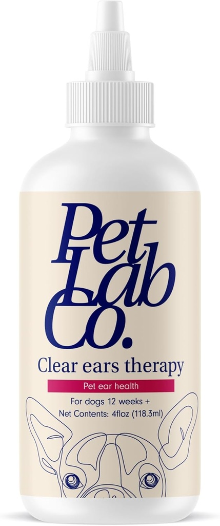 [BRSWYHYPBADRGAL7] PetLab Co. - Clear Ears Therapy Ear Cleaner for Dogs - Supporting Yeast, Itchy Ears & Healthy Ear Canals - Alcohol-Free Dog Ear Wash - Optimized Dog Ear Cleaner Solution - Packaging May Vary