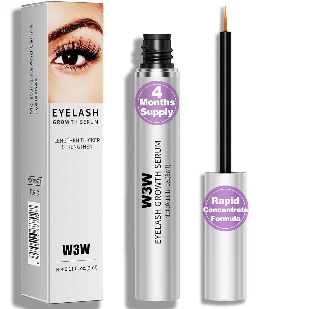 Lash Serum- Rapid Eyelash Growth Serum for tronger, Healthier Lashes & Brows, Vegan & Cruelty-Free (1 PCS)
