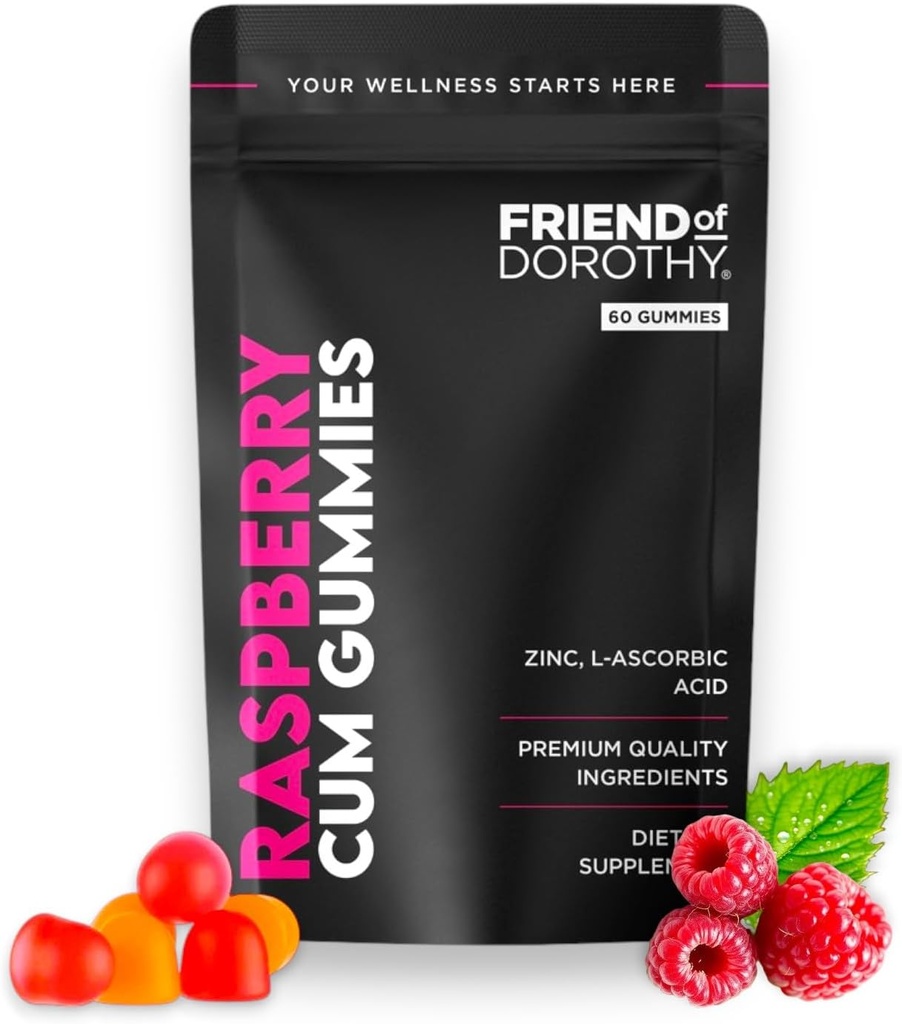 Raspberry C*M Gummies – Improves Sperm Volume and Load – Semen Volume Supplement – 60 Capsules