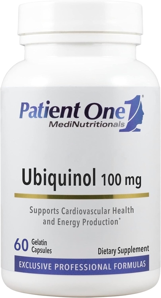 Patient One Ubiquinol 100 mg | Supplement to Support Heart and Vascular Health* | Active Antioxidant Form of CoQ10 | 60 Capsules