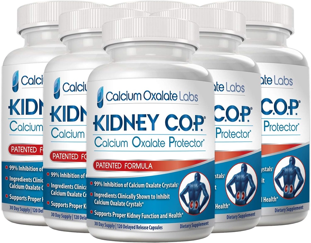 Calcium Oxalate Protector 120 Capsules, Kidney Support for Calcium Oxalate Crystals, Helps Stops Recurrence of Stones, Stronger Than Chanca Piedra Stone Breaker Supplements, 6 Pack
