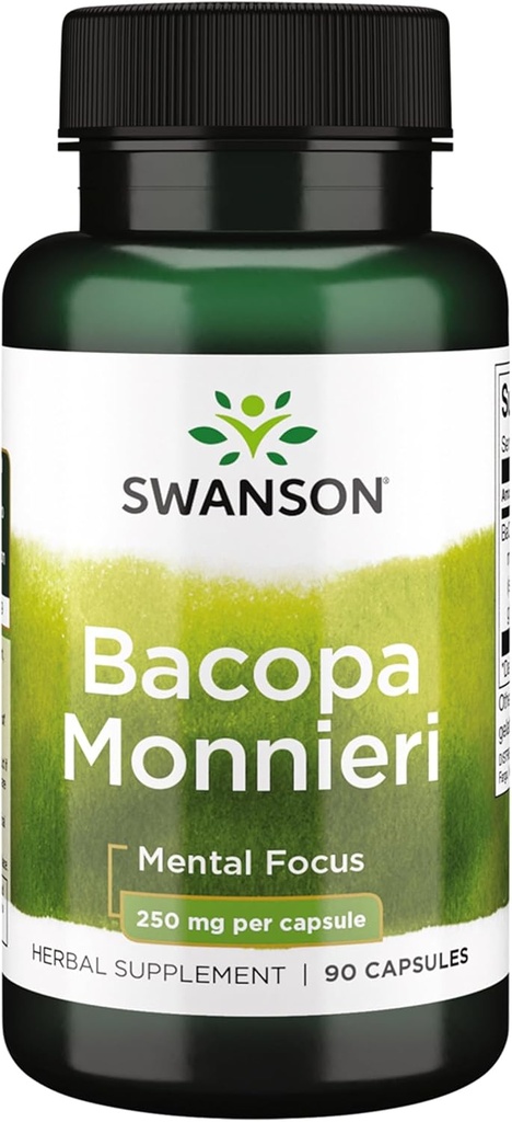 Swanson Bacopa Monnieri Extract Bacognize 250 Milligrams 90 Capsules