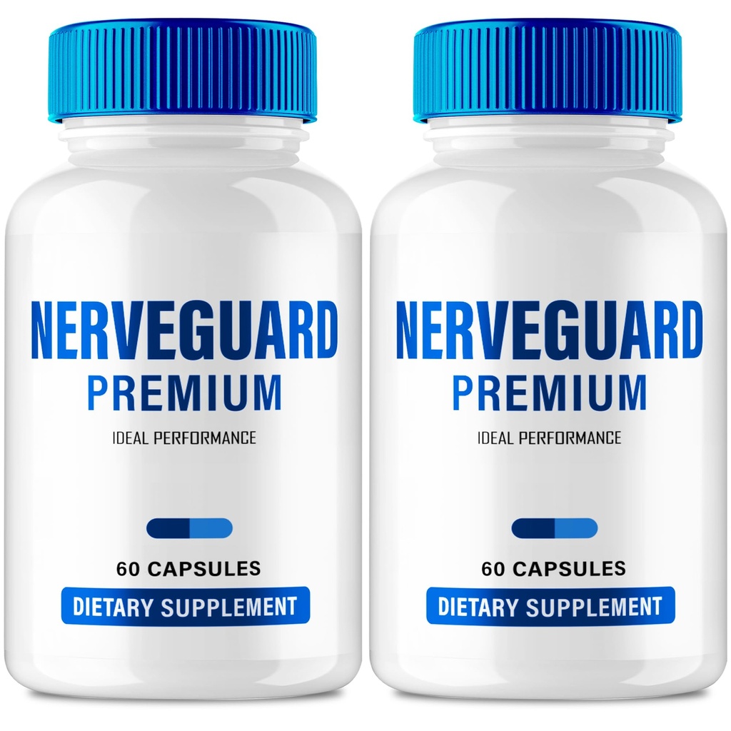 Nerve Guard Premium Pills for Neuropathy, NerveGuard Advanced Nerve Health Supplement Pills - Maximum Strength, All Natural Healthy Circulation & Stable Levels, Nerve Guard Reviews (2 Pack)
