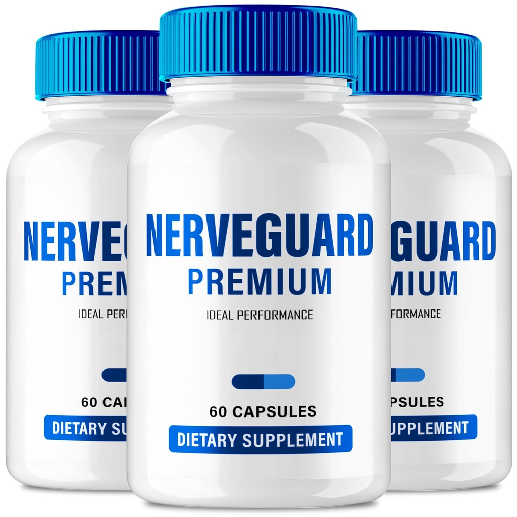 Nerve Guard Premium Pills for Neuropathy, NerveGuard Advanced Nerve Health Supplement Pills - Maximum Strength, All Natural Healthy Circulation & Stable Levels, Nerve Guard Reviews (3 Pack)
