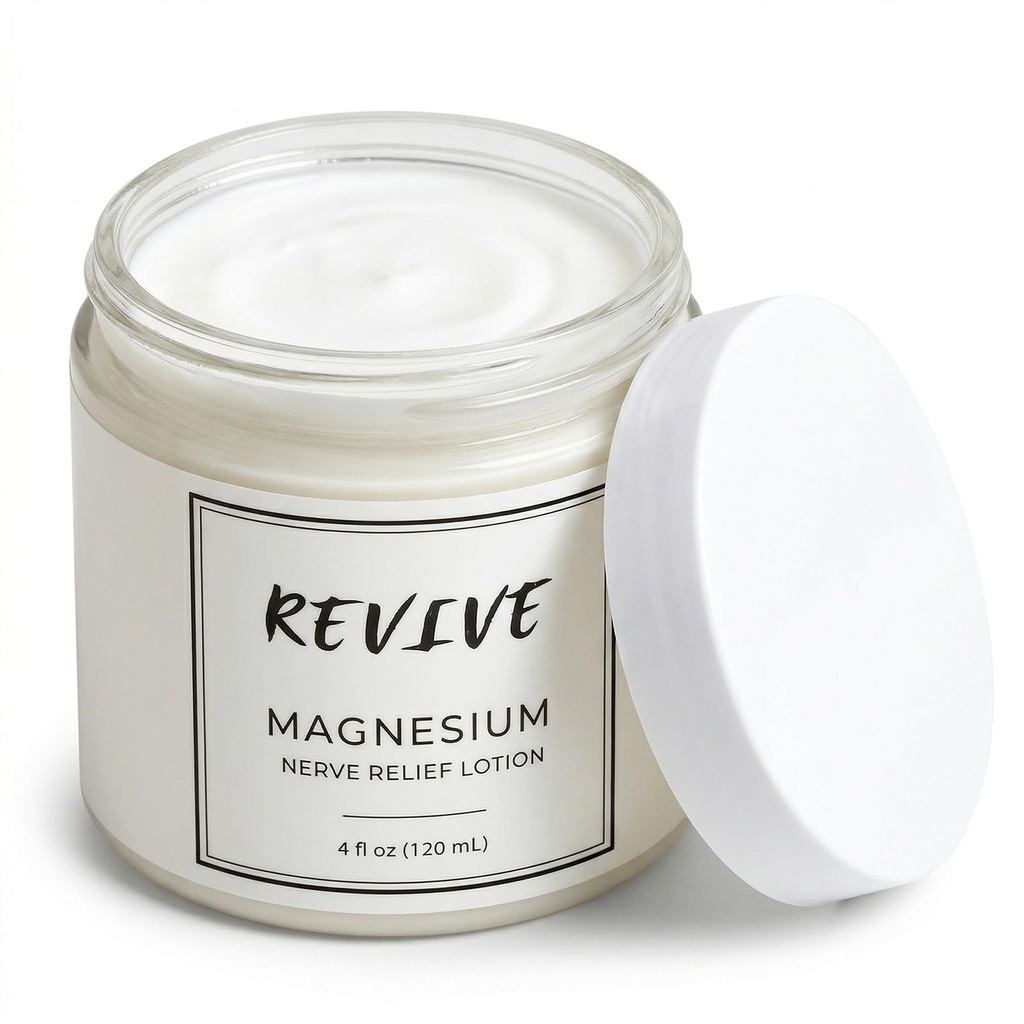 Nerve Relief Lotion, Magnesium Nerve Cream with Arnica Montana, Menthol, Neuropathy Lotion for Foot, Joint & Back, Non-Greasy, Deep Penetration, 4 fl oz (120 mL) (1)