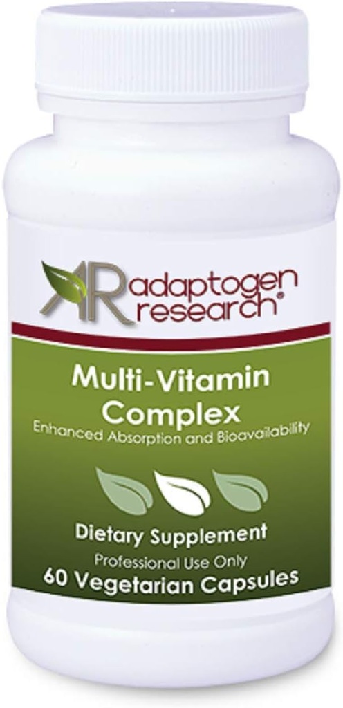 Multi-Vitamin Complex | Once Daily Multivitamin Supplement with Folate as Metafolin L-5-MTHF B12 as Methylcobalamin Vitamin A C D3 and more| Enhanced Absorption & Bioavailability | 60 Vegetarian Caps