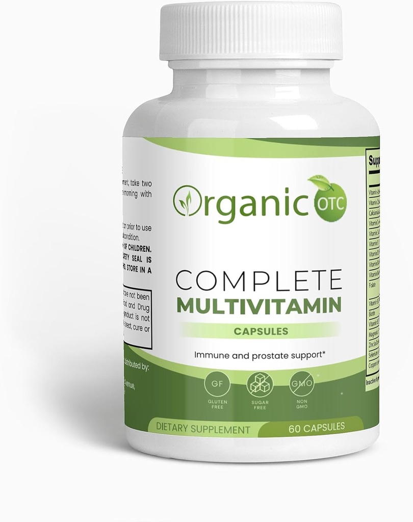 [BRSRAEAPO4NQYAD6] Generic Organic Complete Multivitamin - Includes Vitamin B Complex, Green Tea, Pomegranate & Herbal Blends - Vegetarian Capsules - Maintain A Balance Life - 60 Capsules