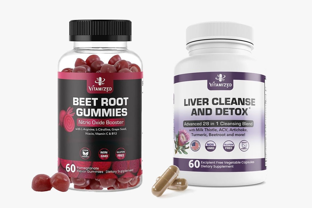 [BRSRAYIEAAIRACTV] Holistic Wellness Combo: Liver Support & Beet Root Gummies