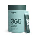 SUPPLY6 360 Greens Powder with 80+ Superfoods, Ayurvedic Herbs, Vitamins, Minerals, Probiotics & Botanicals | Supports Energy, Gut Health & Immunity | Plant-Based & No Added Sugar | 30 Servings