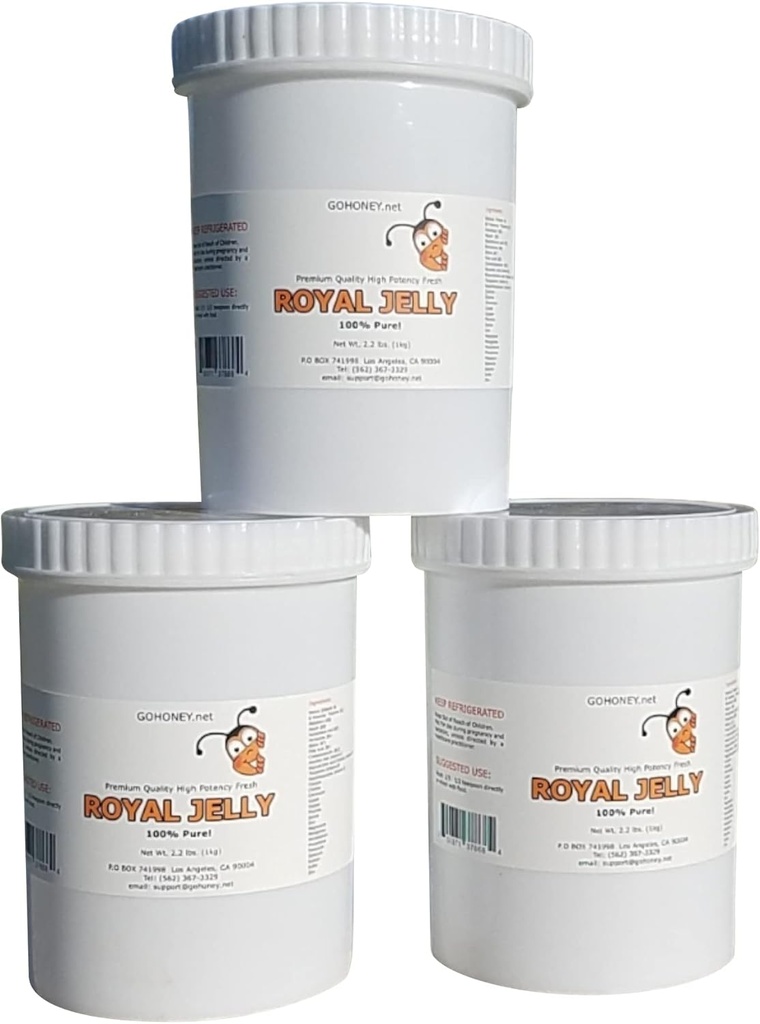 100% Pure Organic Fresh Royal Jelly Nutritious Superfood for Wellness and Beauty (3kg)