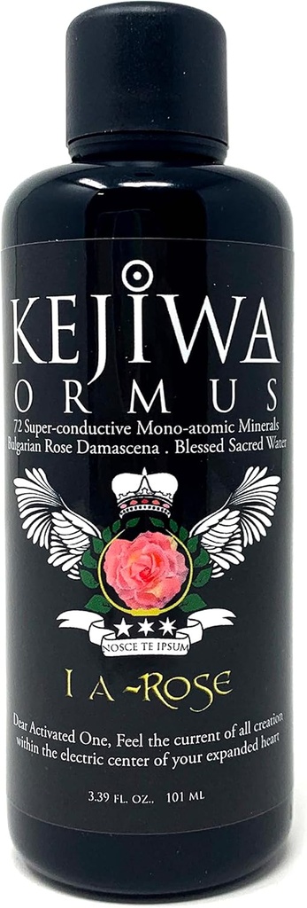 Kejiwa I A-Rose Ormus: Mono-Atomic Gold Ormus Manna Infused with Organic Rose Damascena for Heart Chakra Activation and Enhanced Spiritual Awareness