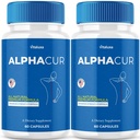 (2 Pack) Alphacur for Neuropathy, AlphaCure Nerve Support Capsules Premium Health Blend All Natural Support Relief Supplement, Alpha Cur Pills Advanced Vitamin Maximum Strength Renew Formula (120 Ct)