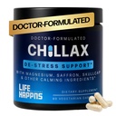 Life Happns Calm & Mood Support for Adults – Doctor-Formulated with Saffron, Magnesium, L-Theanine & Skullcap for Stress Relief & Emotional Balance | Non-Drowsy Natural Relaxation Supplement