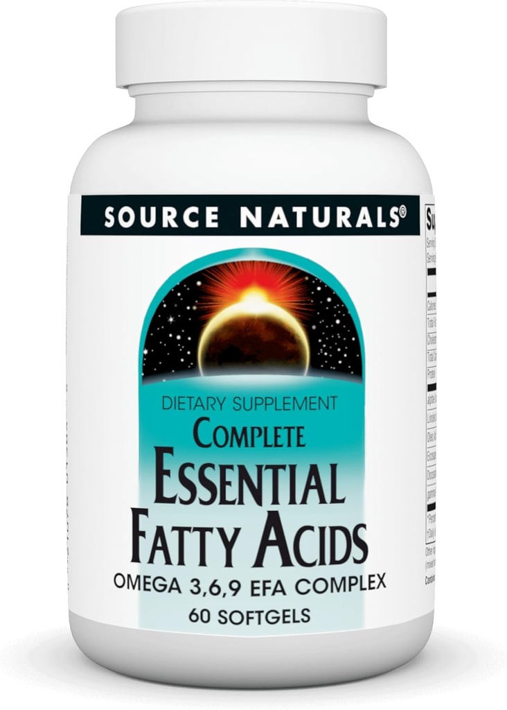 Source Naturals Complete Essential Fatty Acids Omega 3,6,9 EFA Complex, 60 Softgels