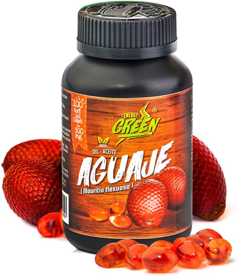 Aguaje Oil Softgel Capsules l Rich Phytoestrogens Source l Female Health Supplement l 100% Vegan Oil and Premium l Sustainably sourced l Amazon Andes