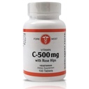 Holistic Health Vitamin C-500 with Rose HIPS 100 Tablets