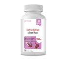 Saffron Supplements with Organic Beet Root & Ashwagandha - 100mg Saffron Extract for Mood Support, Energy & Focus - Pure Saffron Capsules, Vegan, Non-GMO, 120 Count (100)