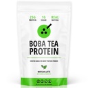 Boba Tea Protein Matcha Latte | 25g Grass-Fed Whey Protein Isolate Powder | Gluten-Free & Soy-Free Bubble Tea Protein Drink | Real Ingredients & Lactose-Free Protein Drink | 25 Servings