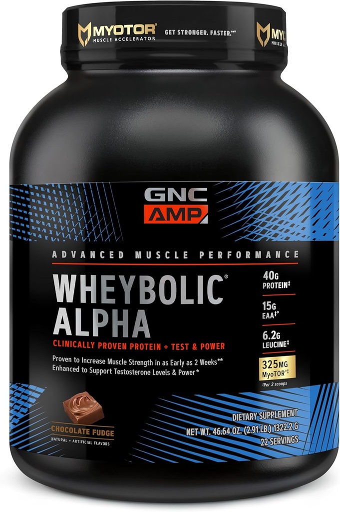 [BRSRMBTRAUOWG3L6] GNC AMP Wheybolic Alpha - Chocolate Fudge (22 Servings)