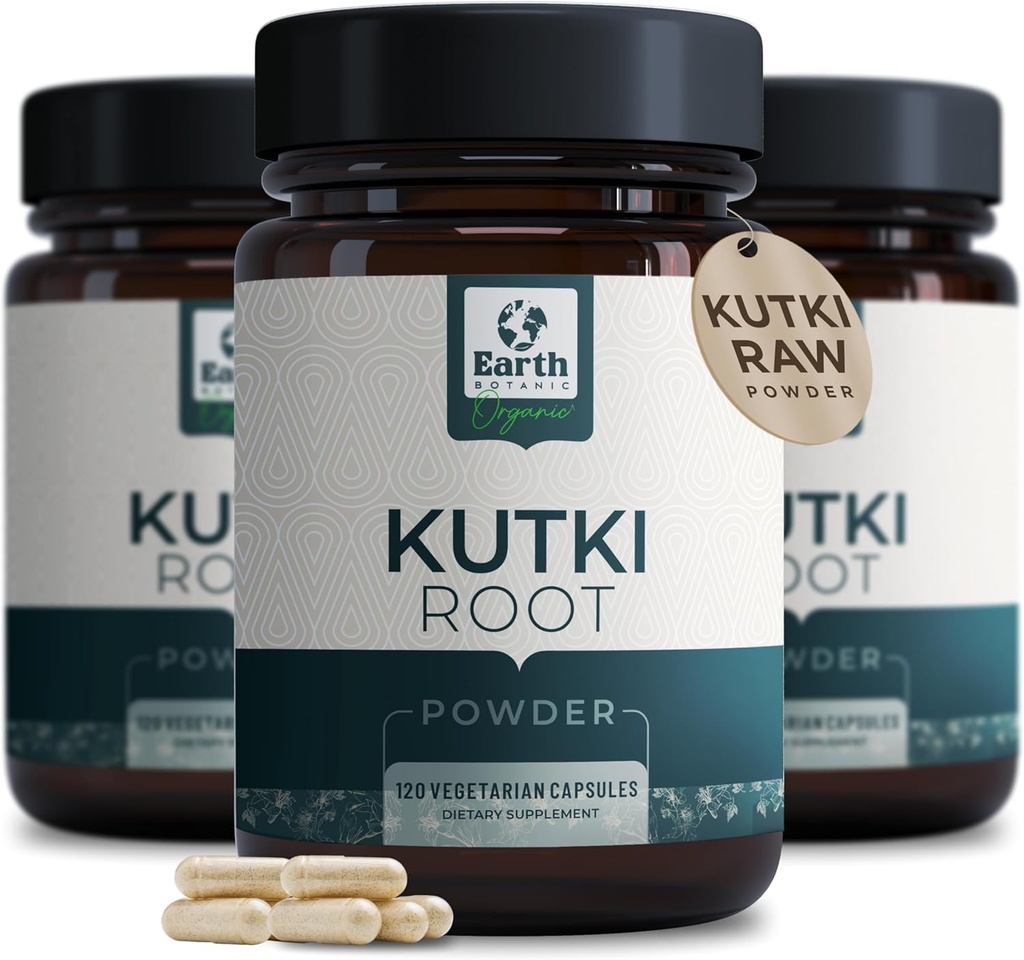 Kutki Root Powder 1000 mg 120 Capsules (Picorohiza Kurrooa) 60 Days Supply