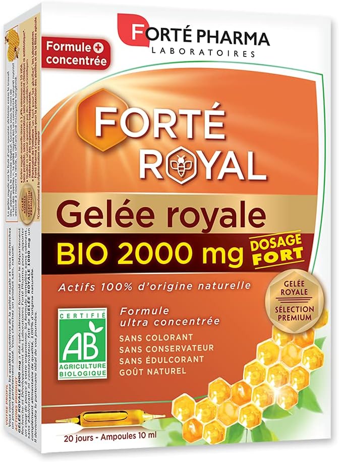 Organic Royal Jelly 2000mg 20 Phials