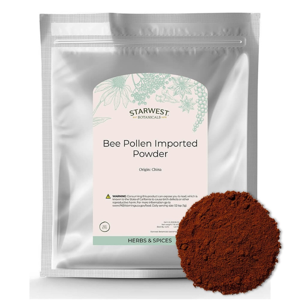 Starwest Botanicals Bee Pollen Powder (Imported), 1 Pound