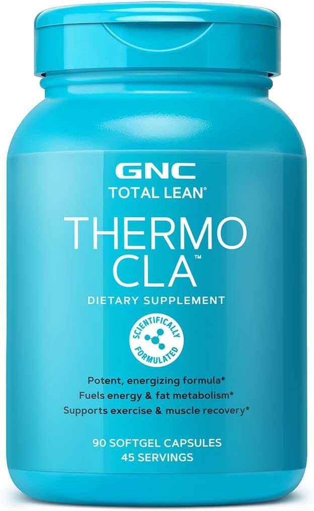 [BRSWG2Q6A4IRGGTO] GNC Total Lean Thermo CLA | Fuels Energy and Fat Metabolism, Supports Exercise and Muscle Recovery | 90 Softgel Capsules