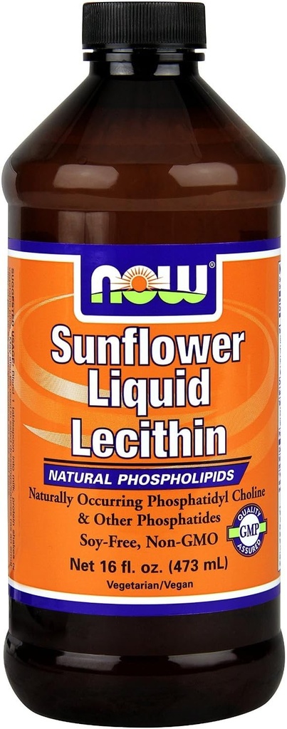 Now Foods Sunflower Liquid Lecithin, 16oz- 4 Pack by Now Foods