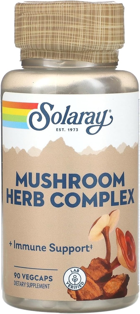 Solaray Mushroom Complete 8-90 Vegetarian Capsules