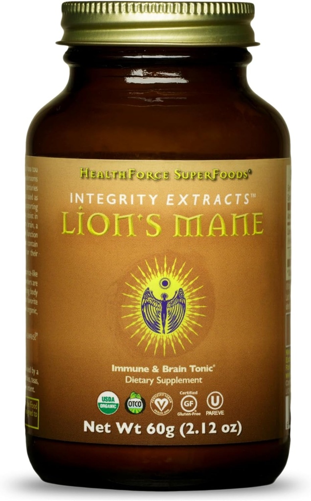 [BRSWGBTQPIGQG3DH] HealthForce SuperFoods Integrity Extracts Lion's Mane - Powder - 60 Grams
