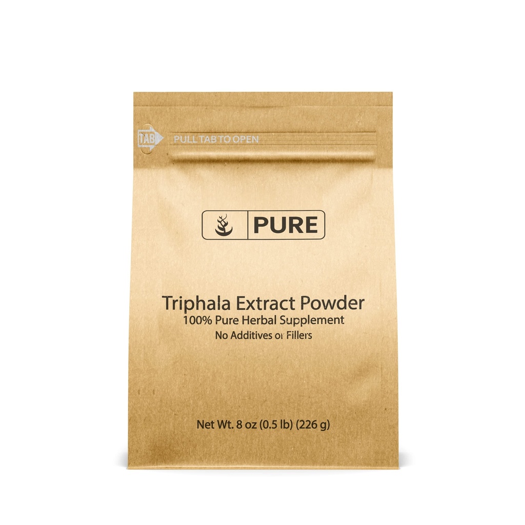 PURE ORIGINAL INGREDIENTS Triphala Extract Powder (8 oz) Pure, Naturally Sourced, No Additives or Fillers