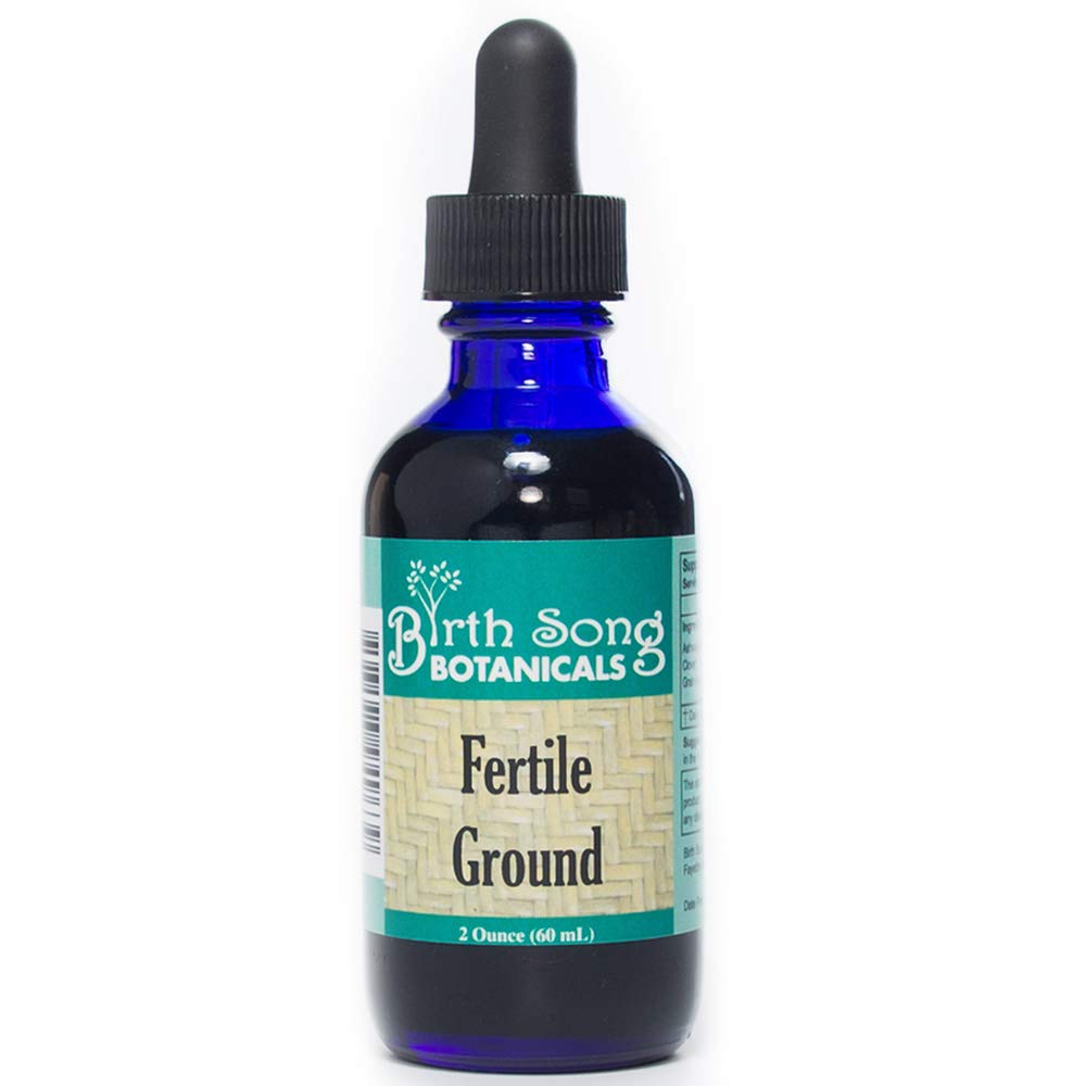 Birth Song Botanicals Fertile Ground Fertility, Tincture Herbal Liquid Supplement for Women, Supports Cycle Balance & Reproductive Wellness, Plant-Based Drops, 60 Servings, 2oz