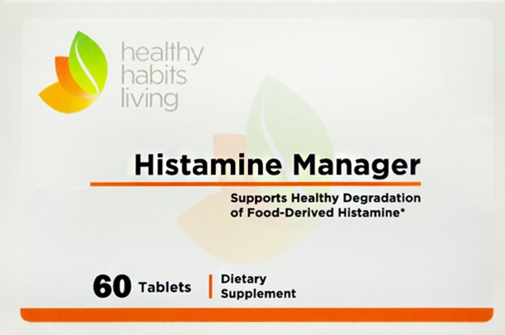 Histamine Manager – New and Improved Formula 20,000 HDU of Diamine Oxidase DAO per tablet – Digestive Enzyme to Help Block and Manage Food-Derived Histamine Intolerance – 60 Tablets (2 Boxes)