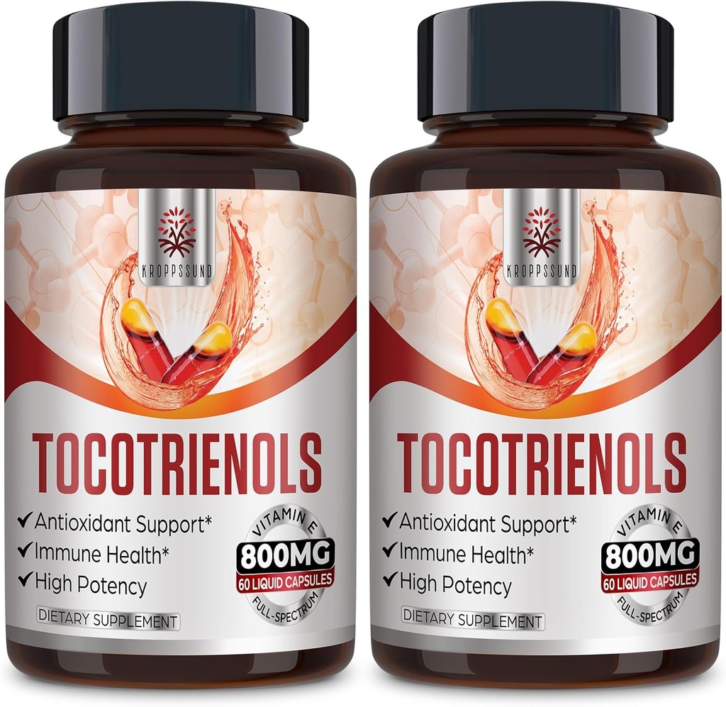 Tocotrienol Supplement Full Spectrum, Cutting-edge Fusion Technology,Tocotrienol Vitamin E-Tocotrienols 800mg,Powerful Antioxidant,Cardiovascular,Highest Absorption Rate -120 Liquid-Filled Capsules