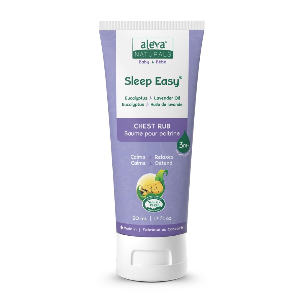 Aleva Naturals Soothing Comfort Chest Rub | Gentle and Easy to Use | Healthy Baby Care | Refreshing Scents of Eucalyptus and Lavender Oils | for Babies with Stuffy, Runny Noses - 1.7 Fl Oz