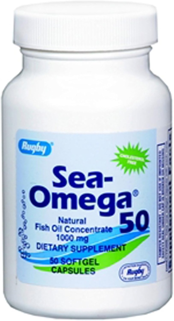 [BRSWIZQCC4NR2HY7] Rugby Sea-Omega 50 Natural Fish Oil Concentrate 1000mg