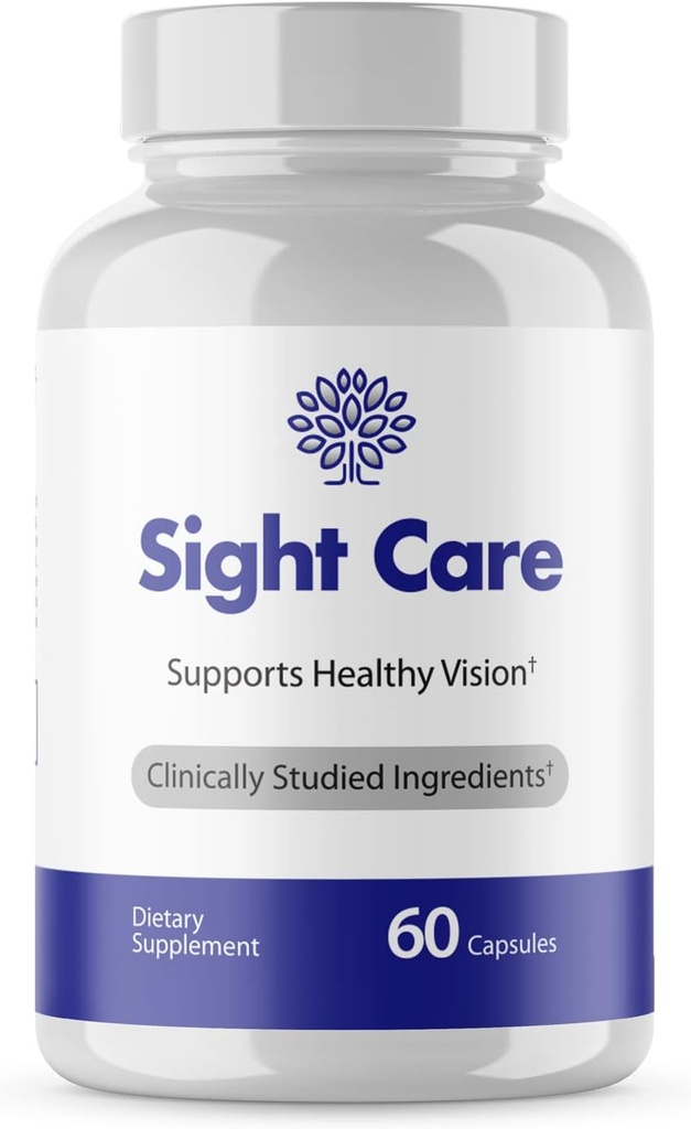 (Official 1 Month) Sight Care Capsules - SightCare Capsules for Healthy Vision Support Supplement Advanced Healthy Ingredients Pro Supplements Pills Pastilla Sight Care Pills 1 Month Supply (60 Caps)